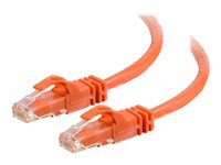 C2G Cat6 Booted Unshielded (UTP) Network Patch Cable - Patch-kabel - RJ-45 (hane) till RJ-45 (hane) - 3 m - UTP - CAT 6 - formpressad, hakfri, tvinnad - orange 83577