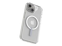 Zagg Crystal Palace - Baksidesskydd för mobiltelefon - MagSafe-kompatibilitet - clear snap - för Apple iPhone 15 Pro 702312618