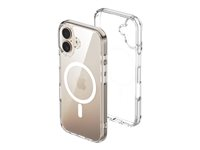 Insmat - Baksidesskydd för mobiltelefon - MagSafe-kompatibilitet - termoplastisk polyuretan (TPU), polykarbonat (PC) - klar - för Apple iPhone 17 650-1371