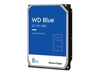 WD Blue WD80EAAZ - Hårddisk - 8 TB - inbyggd - 3.5" - SATA 6Gb/s - 5640 rpm - buffert: 256 MB WD80EAAZ