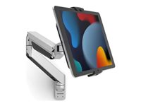 Compulocks Universal Tablet Cling Articulating Arm Mount - Monteringssats - justerbar arm - för surfplatta - svart, silver - skärmstorlek: upp till 13 tum - disk-monteringsbar 660REACHUCLGVWMB