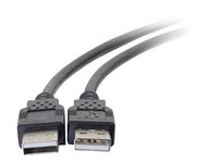 C2G 6.6ft USB Cable - USB A to USB A Cable - USB 2.0 - Black - M/M - USB-kabel - USB (hane) till USB (hane) - USB 2.0 - 2 m - svart 28106