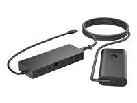 HP Universal - Dockningsstation - USB-C - HDMI, DP - 10Mb LAN - med laptop-laddare - Europa 9H0H9AA#ABB
