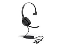 Jabra Evolve2 50 MS Mono - Headset - på örat - kabelansluten - aktiv brusradering - USB-C, USB-A - Certifierad för Microsoft-teams 25089-899-799