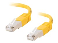 C2G Cat5e Booted Shielded (STP) Network Patch Cable - Patch-kabel - RJ-45 (hane) till RJ-45 (hane) - 3 m - STP - CAT 5e - formpressad - gul 83812