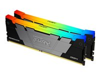 Kingston FURY Renegade RGB - DDR4 - sats - 16 GB: 2 x 8 GB - DIMM 288-pin - 4266 MT/s / PC4-34100 - CL19 - 1.2 V - ej buffrad - icke ECC - svart KF442C19RB2AK2/16
