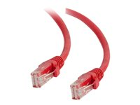 C2G Cat5e Booted Unshielded (UTP) Network Patch Cable - Patch-kabel - RJ-45 (hane) till RJ-45 (hane) - 1 m - UTP - CAT 5e - formpressad, hakfri, tvinnad - röd 83221