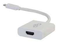 C2G USB 3.1 USB C to HDMI Audio/Video Adapter - USB Type C to HDMI White - Extern videoadapter - USB 3.1 - HDMI - vit 80516