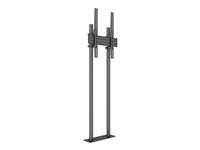 Multibrackets M Pro Dual Pole Floormount - Ställ - för LCD-display - plast, aluminium, stål - svart - skärmstorlek: 65"-90" - golvstående 7350073738953