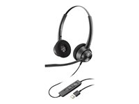 Poly EncorePro 310 - EncorePro 300 series - headset - på örat - kabelansluten - USB-A - svart 767G1AA