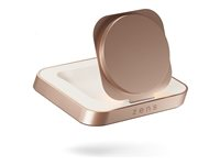 ZENS Nightstand Charger - Limited Edition - trådlöst laddställ + växelströmsadapter - 15 Watt - Apple Fast Charge (trådlös laddning (15W)) - koppar, vit ZESC16W/00