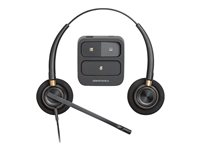 Poly EncorePro 520 - EncorePro 500 series - headset - på örat - kabelansluten - Quick Disconnect - svart - Certifierad för Skype for Buisness, UC-certifierad 783P7AA#ABB