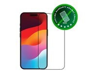 dbramante1928 Eco-shield - Skärmskydd för mobiltelefon - ramfärg svart - för Apple iPhone 15 Plus ES67CL001925