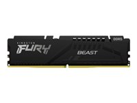 Kingston FURY Beast - DDR5 - sats - 64 GB: 2 x 32 GB - DIMM 288-pin - 6000 MHz / PC5-48000 - CL40 - 1.35 V - ej buffrad - on-die ECC - svart KF560C40BBK2-64