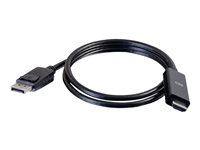 C2G 0.9m DisplayPort Male to HD Male Active Adapter Cable - 4K 60Hz - Adapterkabel - DisplayPort hane till HDMI hane - 90 cm - svart - aktiv, stöd för 4K 80693