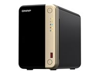 QNAP TS-264 - NAS-server - 2 fack - 8 TB - SATA 6Gb/s - HDD 4 TB x 2 - RAID RAID 0, 1, JBOD - RAM 8 GB - 2.5 Gigabit Ethernet - iSCSI support TS-264-8G+2XHDWG440UZSVA