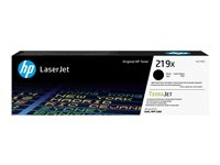 HP 219X - Lång livslängd - svart - original - LaserJet - tonerkassett (W2190X) - för P/N: 499Q6F#B19, 499Q8F#B19 W2190X