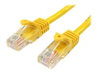 StarTech.com Cat5e patchkabel med hakfria RJ45-kontakter ? 2 m, gul - Patch-kabel - RJ-45 (hane) till RJ-45 (hane) - 2 m - UTP - CAT 5e - formpressad, hakfri - gul 45PAT2MYL