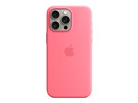 Apple - Baksidesskydd för mobiltelefon - MagSafe-kompatibilitet - silikon - rosa - för iPhone 15 Pro Max MWNN3ZM/A