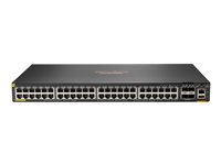 HPE Aruba Networking CX 6200F 48G Class4 PoE 4SFP+ 740W Switch - Switch - max. staplingsavstånd 10 kms - L3 - Administrerad - 48 x 10/100/1000 (PoE+) + 4 x 1 gigabit/10 gigabit SFP+ (upplänk) - framsidan och sida till baksidan - rackmonterbar - PoE+ (740 W) - BTO JL728B#ABB