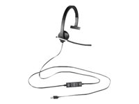 Logitech USB Headset Mono H650e - Headset - på örat - kabelansluten 981-000514