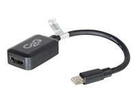 C2G 20cm Mini DisplayPort to HDMI Adapter - Thunderbolt to HDMI Converter M/F - Black - DisplayPort-kabel - Mini DisplayPort (hane) till HDMI (hona) - 20 cm - svart 84313
