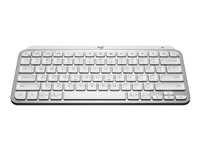 Logitech MX Keys Mini - Office - tangentbord - bakgrundsbelyst - Bluetooth - QWERTY - nordiskt (danska/finska/norska/svenska) - blekgrå 920-010493