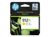 HP 912XL - 8.5 ml - Lång livslängd - gul - original - Officejet - blister - bläckpatron - för Officejet 8010e, 8012, 8014, 8015; Officejet Pro 8022, 8023, 8024, 8025 3YL83AE#30B