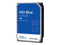 WD Blue - Hårddisk - 500 GB - inbyggd - 3.5" - SATA 6Gb/s - 5400 rpm - buffert: 64 MB WD5000AZRZ