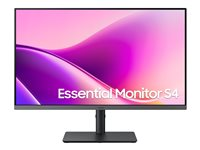 Samsung Essential S4 S27F434UAU - S43UF Series - LED-skärm - 27" - 1920 x 1080 Full HD (1080p) @ 100 Hz - IPS - 300 cd/m² - 1000:1 - 5 ms - HDMI, DisplayPort, USB-C - svart LS27F434UAUXXE