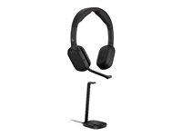 HP Poly Focus 620 - Headset - på örat - Bluetooth - trådlös - aktiv brusradering - USB-C via Bluetooth-adapter - svart - med HP Poly Focus Wireless Charge Stand - Certifierad för Microsoft Teams Open Office, Certifierad för Microsoft-teams, Google Meet-certifierad, Zoom Workplace Headset Certified, Zoom-arbetsplats kontaktcenter headset certifierat, Microsoft Teams Native Bluetooth-certifierad D2TP6AA#AC3