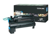 Lexmark - Extra lång livslängd - cyan - original - tonerkassett LRP - för Lexmark XS796de, XS796dte 24B5832