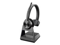 Poly Savi 7310 - Savi 7300 series - headset - på örat - DECT - trådlös - USB-A via DECT-adapter - svart - UC-certifierad 8L561AA#ABB