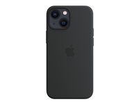 Apple - Baksidesskydd för mobiltelefon - med MagSafe - silikon - midnatt - för iPhone 13 mini MM223ZM/A
