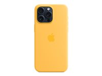 Apple - Baksidesskydd för mobiltelefon - MagSafe-kompatibilitet - silikon - solsken - för iPhone 15 Pro Max MWNP3ZM/A