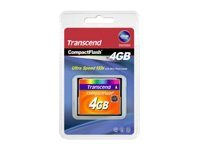 Transcend - Flash-minneskort - 4 GB - 133x - CompactFlash TS4GCF133