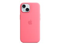 Apple - Baksidesskydd för mobiltelefon - MagSafe-kompatibilitet - silikon - rosa - för iPhone 15 MWN93ZM/A