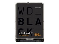 WD Black WD5000LPSX - Hårddisk - 500 GB - inbyggd - 2.5" - SATA 6Gb/s - 7200 rpm - buffert: 64 MB WD5000LPSX