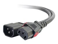 C2G - Strömkabel - IEC 60320 C14 till power IEC 60320 C13 - AC 250 V - 10 A - 1.8 m - svart 80703