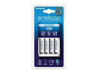 Panasonic Eneloop basic CC18 - Batteriladdare - (för 4xAA/AAA) 4 x AAA - NiMH - 750 mAh 510-1010