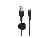 Belkin BoostCharge - Lightning-kabel - USB hane till Lightning hane - 1 m - svart CAA010BT1MBK