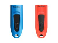 SanDisk Ultra - USB flash-enhet - 32 GB - USB 3.0 (paket om 2) SDCZ48-032G-G462