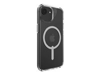 Zagg Crystal Palace - Baksidesskydd för mobiltelefon - fällbart ställ - grafen - klar - för Apple iPhone 13, 14, 15, 16e, 17e 702318190