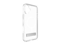 Zagg Crystal Palace Snap - Baksidesskydd för mobiltelefon - med stativ - MagSafe-kompatibilitet - klar - för Apple iPhone 16 702315046