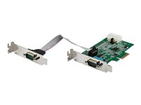StarTech.com 2-portars PCI Express RS232-seriellt adapterkort - PCIe RS232-seriellt värdstyrenhetskort - PCIe till seriell DB9 - 16950 UART - Expansionskort med låg profil - Windows & Linux - Seriell adapter - PCIe låg profil - RS-232 x 2 PEX2S953LP