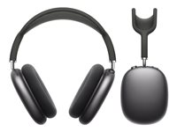 Apple AirPods Max - Hörlurar med mikrofon - fullstorlek - Bluetooth - trådlös - aktiv brusradering - rymdgrå MGYH3DN/A