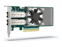 QNAP QXG-25G2SF-BCM - Nätverksadapter - PCIe 4.0 x8 låg profil - 25 Gigabit SFP28 x 2 - för P/N: CAB-DAC15M-SFP28, CAB-DAC15M-SFPP, TRX-10GITSFPP-SR, TRX-25GSFP28-SR QXG-25G2SF-BCM