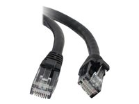 C2G Cat5e Booted Unshielded (UTP) Network Patch Cable - Patch-kabel - RJ-45 (hane) till RJ-45 (hane) - 30 cm - UTP - CAT 5e - formpressad, hakfri, tvinnad - svart 83179