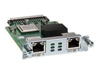 Cisco Third-Generation 2-Port T1/E1 Multiflex Trunk Voice/WAN Interface Card - Expansionsmodul - EHWIC - 2 portar - T-1/E-1 - för Cisco 1921, 1921 4-pair, 1921 ADSL2+, 1921 T1, 1941, 2901, 2911, 2921, 2951, 3925, 3945 VWIC3-2MFT-T1/E1=