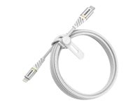 OtterBox Premium - Lightning-kabel - Lightning hane till 24 pin USB-C hane - 2 m - molnhimmelfärgad vit 78-52652